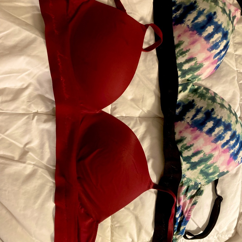 Pink bra